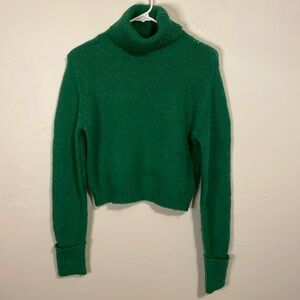 Cropped turtleneck sweater